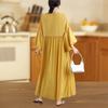 Long Sleeve Plus Size Chiffon Vintage New In Dresses for Women Casual Loose Spring Summer Autumn Dress