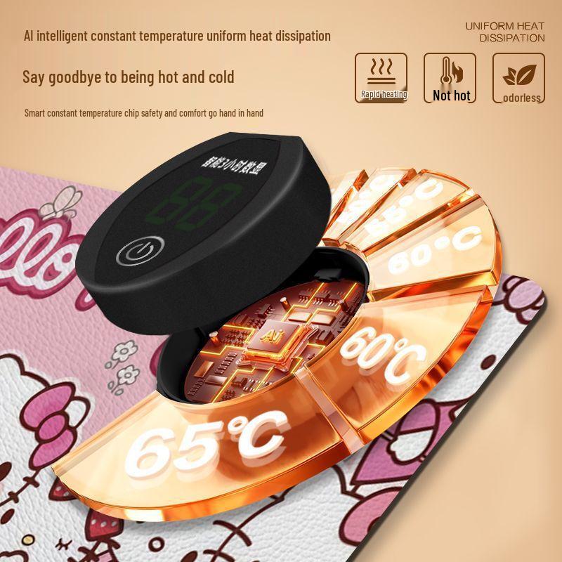 Handun Hello Kitty Pink Heated Desk Mat