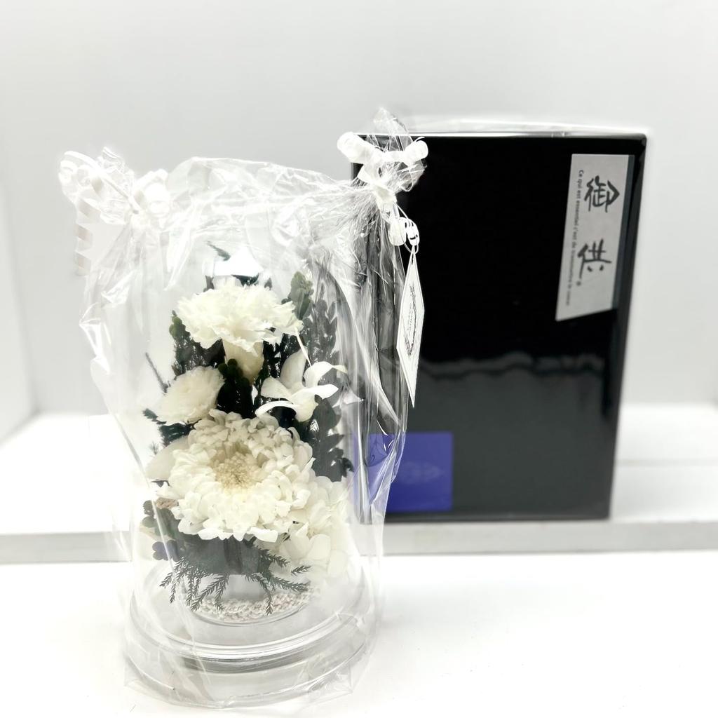 First New Offering Memorial Buddhist Memorial Preserved Flowers that never in a dome case Dome Obon, Obon, Obon, Flowers, Flowers, Obituary,