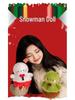 Cute Snowman & Santa Plush Christmas Ornaments - Holiday Decoration Gifts.