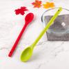 Long Handle Silicone Spoon, Heat Resistant Food Grade Stirring Spoon, Dishwasher Safe Non-stick Mixing Spoon Kitchen Utensils