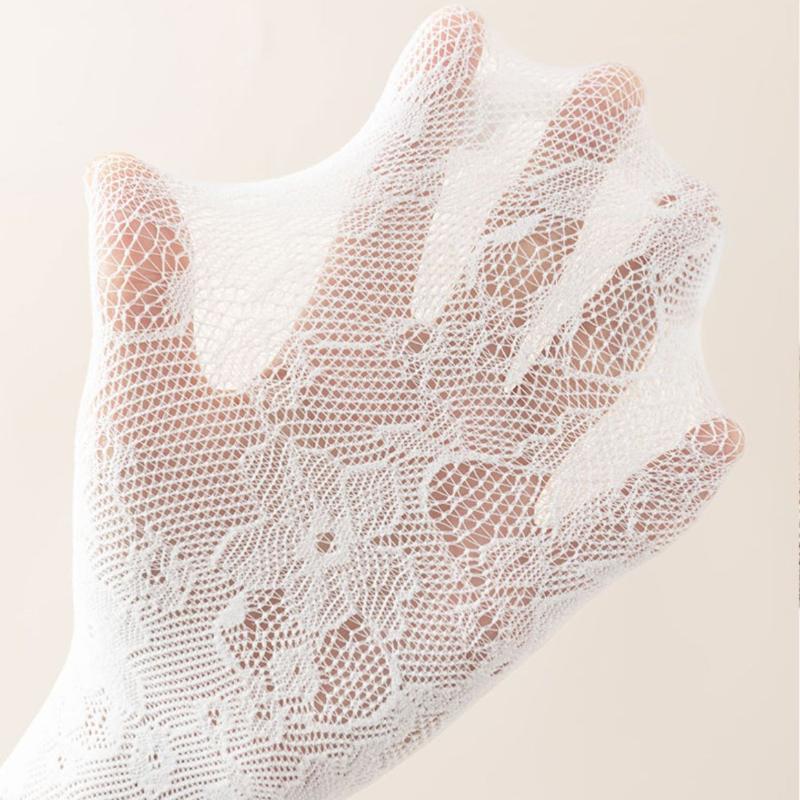 1/3/10 Pairs Summer Thin Lace Socks Wooden Ear Edge Mid-calf Socks Lace Lace Stacker Socks