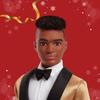Barbie Holiday Ken Dark Brown Hair Signature Doll Black Outfit Playset for Ages 6 and Up