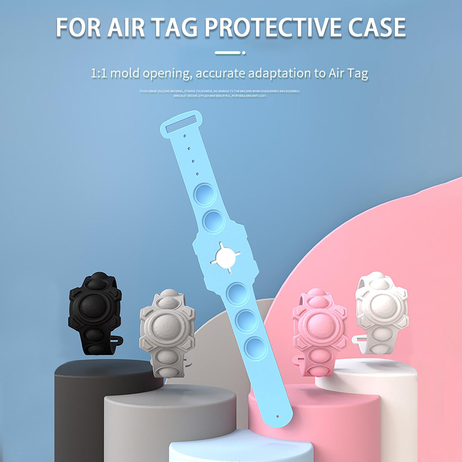 

Чехол Sagit для AirTag, защитный чехол из силикагеля для браслета AirTag Bubble