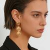 MamacitaSlay 316L Stainless Steel Spiral Irregular Dangle Earring 18K Gold Plated Waterproof Jewelry For Women Trendy Earrings