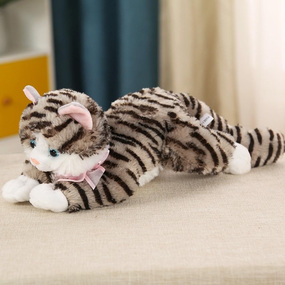 

30CM Simulation Cat Plush Toys Realistic Voiced Cat Doll Meowing Cat Plush Doll Kid Birthday Gift сірий