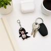Acrylic Keychain with Fun Expression Design - Cute Penguin Bag Charm for Backpack Purse