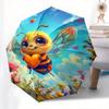 Bee Love Theme 8 Bone Hand Automatic Folding Umbrella, Compact and Portable Design, A Perfect Gift for Birthday, Christmas or Business Use07
