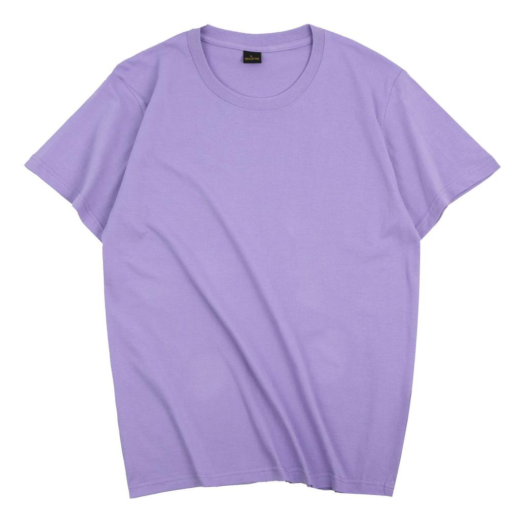 Męski i damski t-shirt z krótkim rękawem bawełniany z okrągłym dekoltem wygodny i oddychający ile dużych rozmiarów