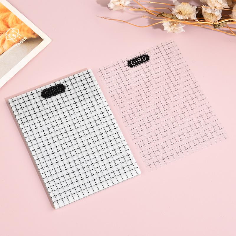50Sheets Blank Grid Transparent Sticky Note Pads Waterproof Self-Adhesive Memo Notepad School Office Supplies Stationery planner