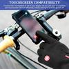 Winter Outdoor Cycling Gloves Men Women Touchscreen Warm Gloves with Zipped Windproof Waterproof Gloves for Skiing Outdoor Sport