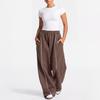 DFYN Wide-Leg Sweatsuit: Loose Sweatpants & Short-Sleeve Top for Yoga and Casual Wear