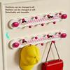 No Drill Suction Cup Row Hooks Rotatable Wall Hanging Rack Cute Decorative Hook Heavy Duty For Bathroom Bedroom Door Organizer