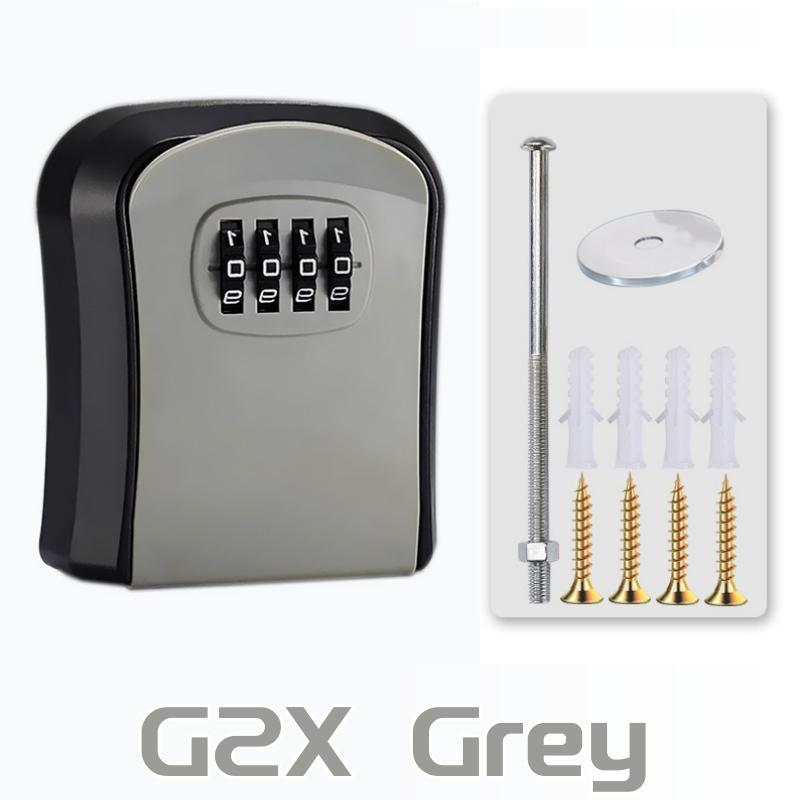 

Key Lock Box 4 Digit Password ABS Security Anti-theft Durable Wall Mounted Password Key Box for Home or Office Key Safe Storage