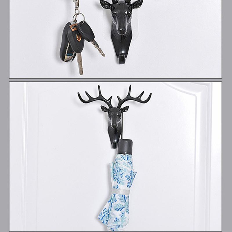 Wall Mounted Hooks Animal Head Rack Coat Caps Wall Hanger Horse Giraffe Elk Hooks Decor Accessories Personalized Hangers