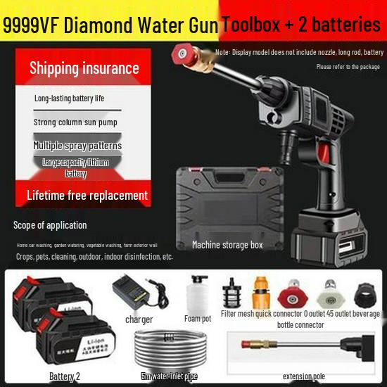 Cordless High-Pressure Handheld Car Washer with Lithium Battery