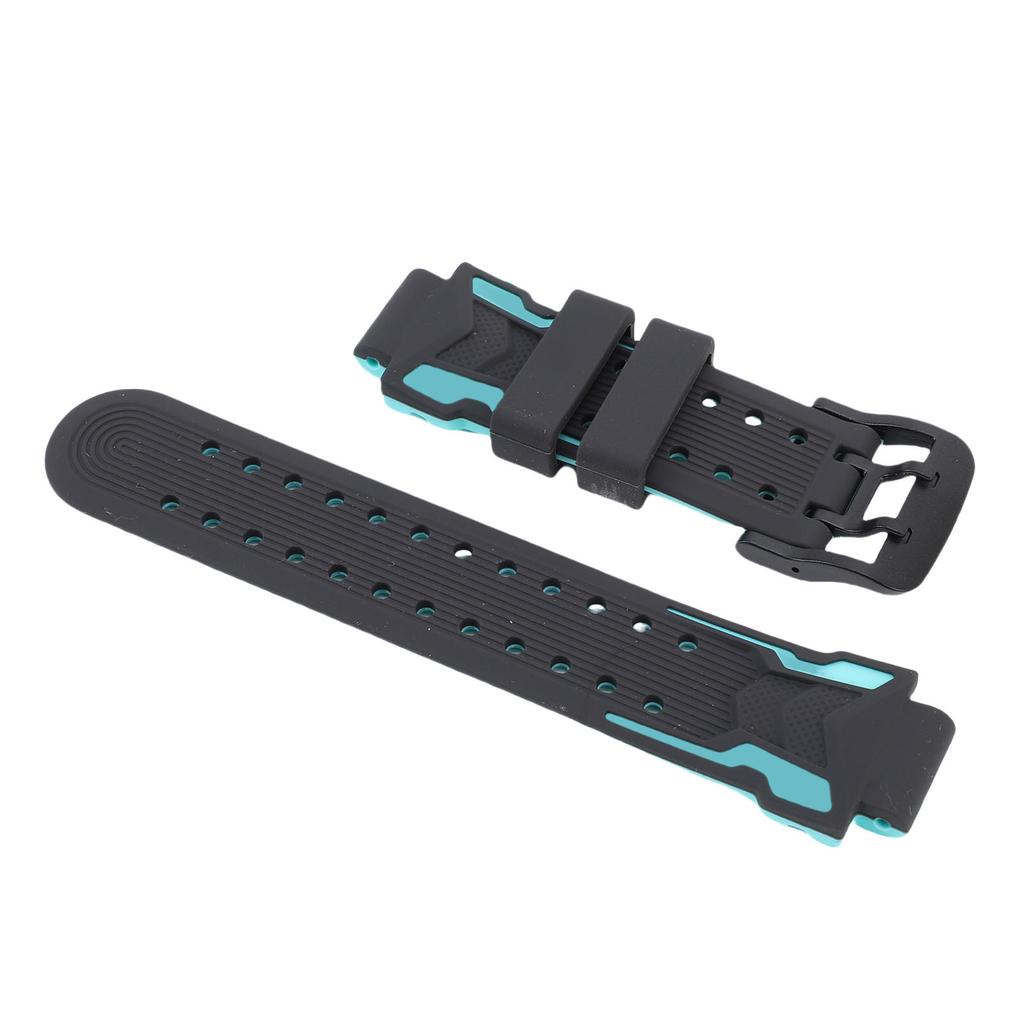 Kids Smartwatch Band Water Proof Skin Friendly Silicone Smartwatch Replacement Strap with Stainless Steel Buckle Light