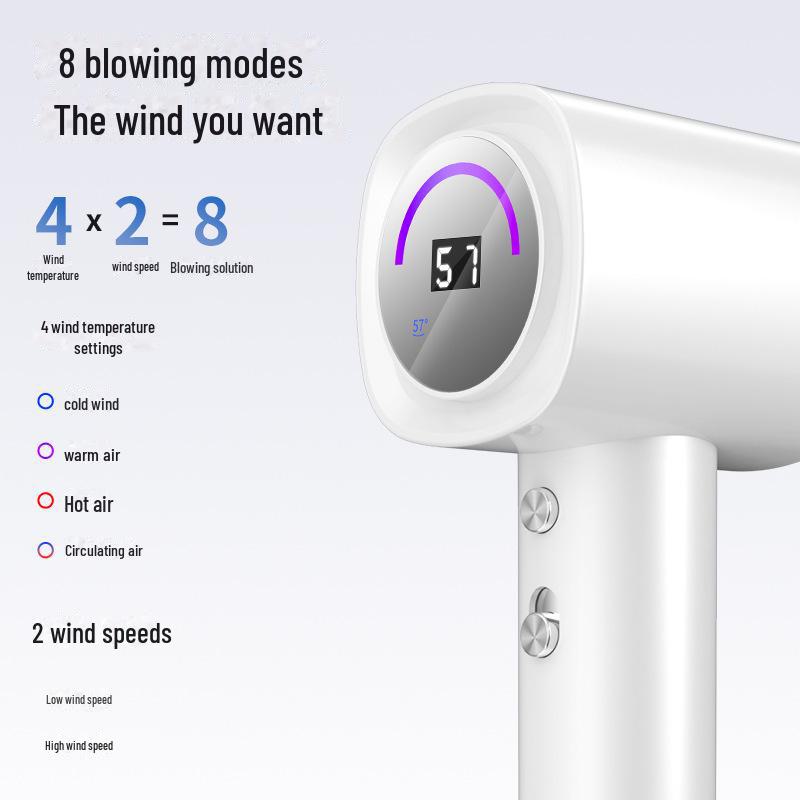 Vysoce výkonný přenosný fén s negativními ionty pro rychlé sušení a péči o vlasy