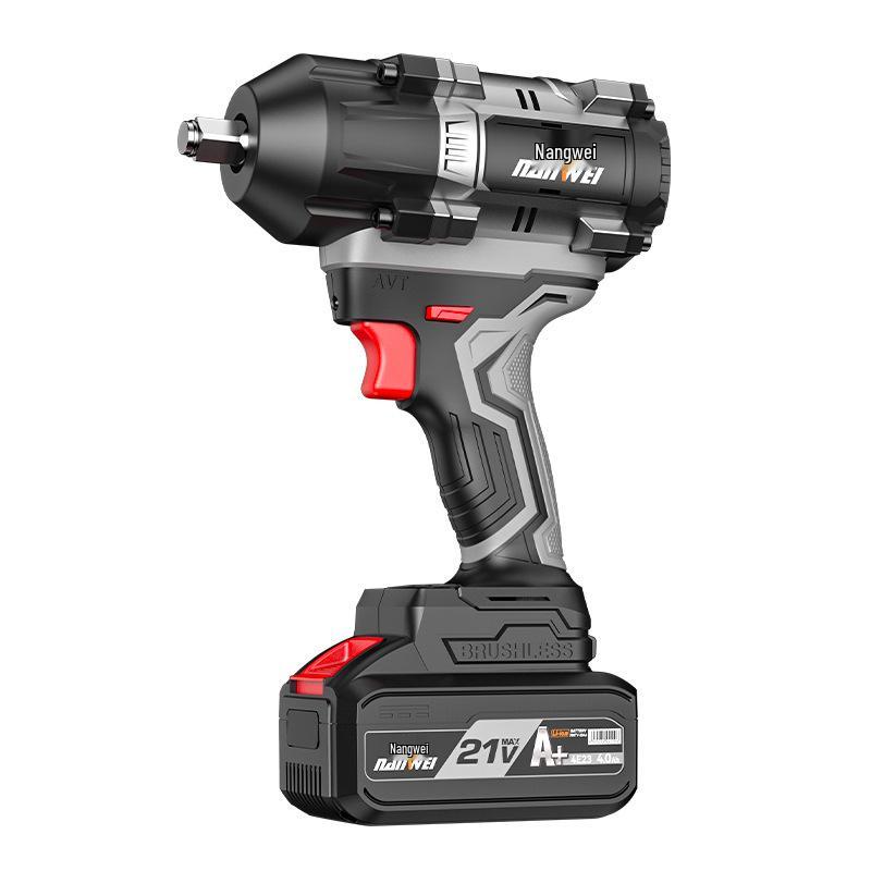 Nanwei 800N Heavy-Duty Electric Brushless Impact Wrench with Lithium Battery