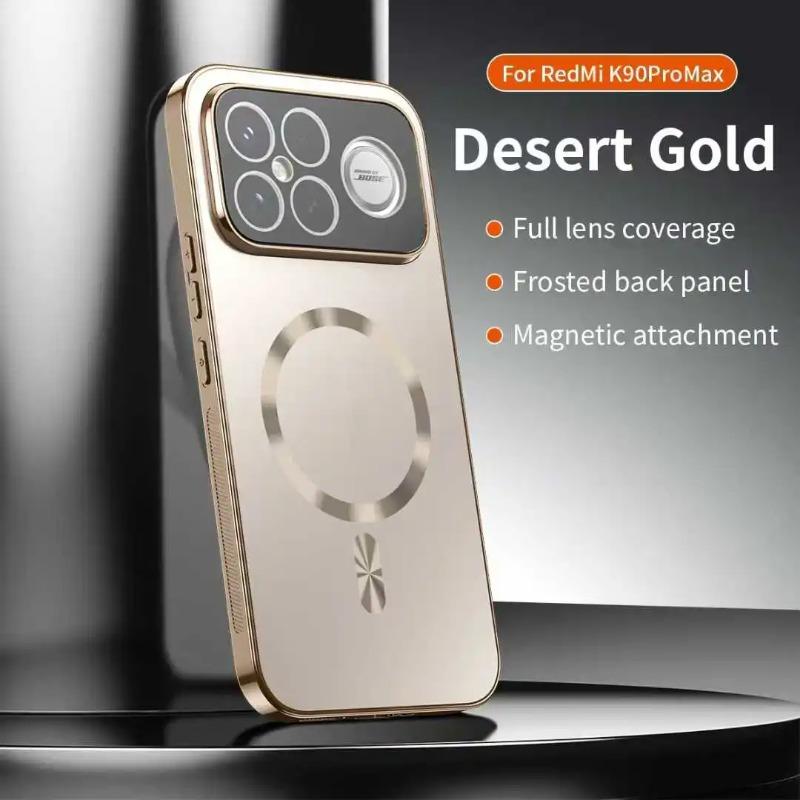 Per Xiaomi Poco F8 Pro F8 Ultra Custodia Pellicola Magnetica Protezione Lente Fotocamera per Ricarica Wireless Cover Posteriore Opaca Satinata