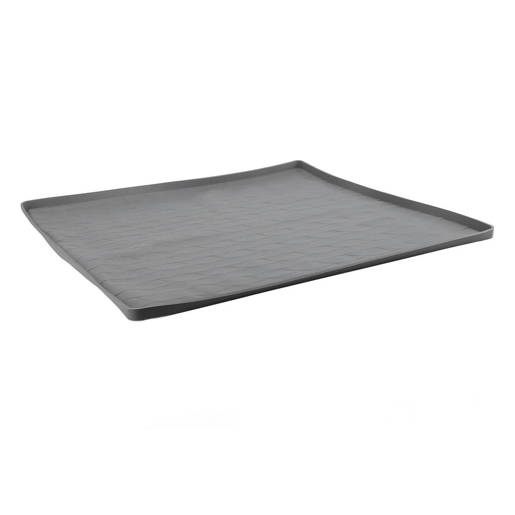 Washer and Dryer Top Mat 23.6 X 23.6in Silicone Top Cover Pad for Laudry Machine Dryer Gray