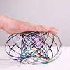 Decompression Magic Bracelet Flow Ring Anti-Stress Kinetic Spring Stainless Steel 3D Shaped Sensory Color Rings Fun Party Toys