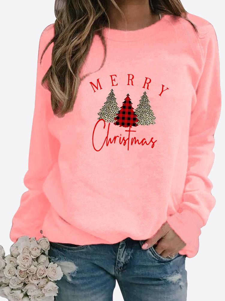 Women Autumn and Winter Clothing LOVE Printed Casual Sweatshirt Long Sleeve Tops T-shirt Ladies Round Neck Pullover Blouse Printed Sweater