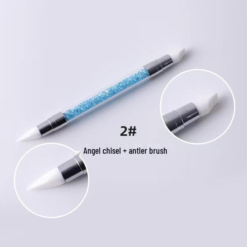 Silicone Double-Ended Nail Art Pen Set: 5-Piece Dotting and Drawing Tools