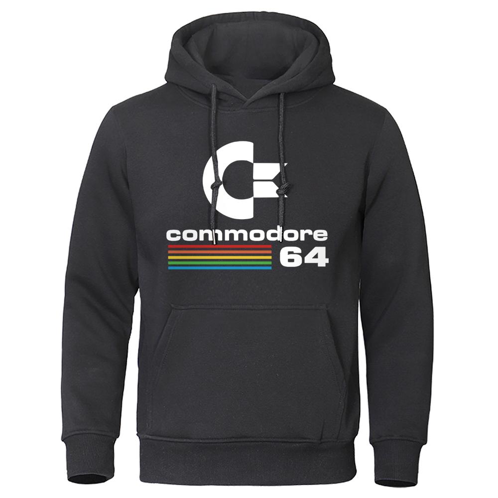 2025Comfortable Men Long sleeve HoodiesTracksuit Autumn Winter Male Hoodie Sweatshirts Commodore 64 Cool Clothing Street Hooded