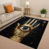 HD Freemasonry All Seeing Eye Symbol Evil Eye Living Room Non-Slip Area Rug Carpet for Bedroom Playroom Sofa,Home Decor Doormat
