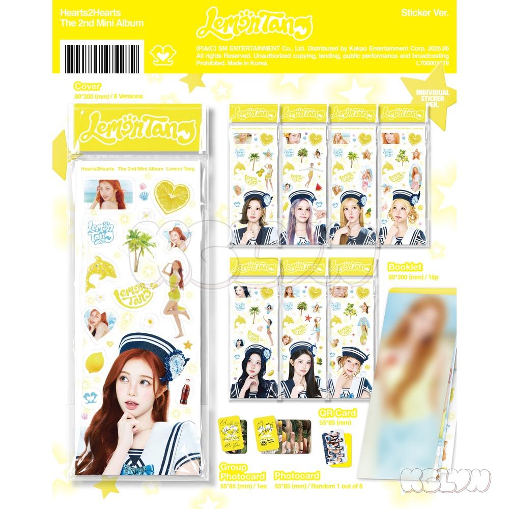 [Pre-order] Hearts2Hearts 2nd MINI Album [Lemon Tang] Version Select Official K-POP Album CD