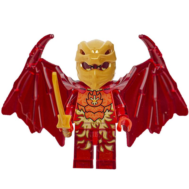 Ninja Warrior Superhero Doll With Weapon Single Building Block Assembly Toy