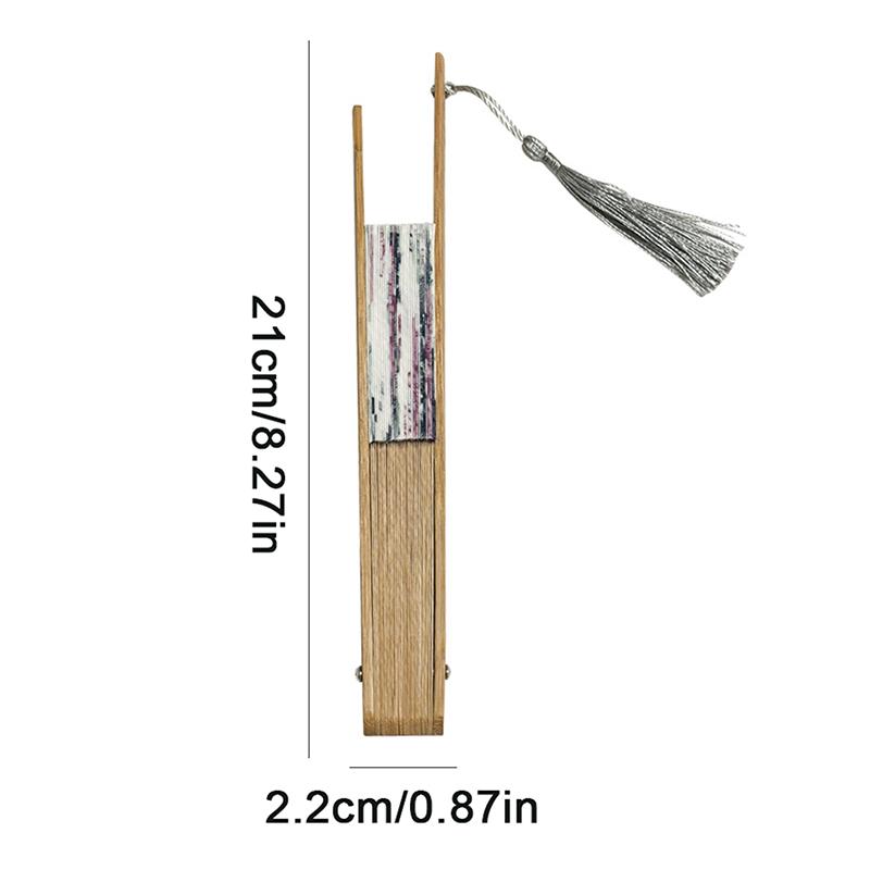 Summer With Cheongsam Portable Hand-Shaking Bamboo Fan Chinese Style Hanfu  Chinese Style Ink Silk Folding Fan Ancient Fan