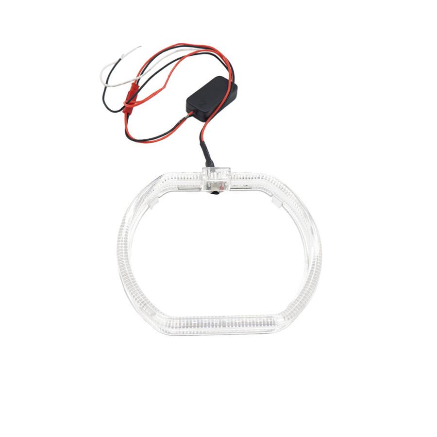 2Pcs Angel Eyes Halo Lights For 2.5 inch Square Lens Projection Lamp White LED