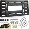 BGGTMO Front License Plate Mounting Kit- License Plate Bracket Holder Frame- Universal Bumper Car Tag Frame Mount Adapter With Stainless Steel Screw
