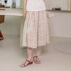 Laengsseon Ls_Flower Pleated Skirt_Pink