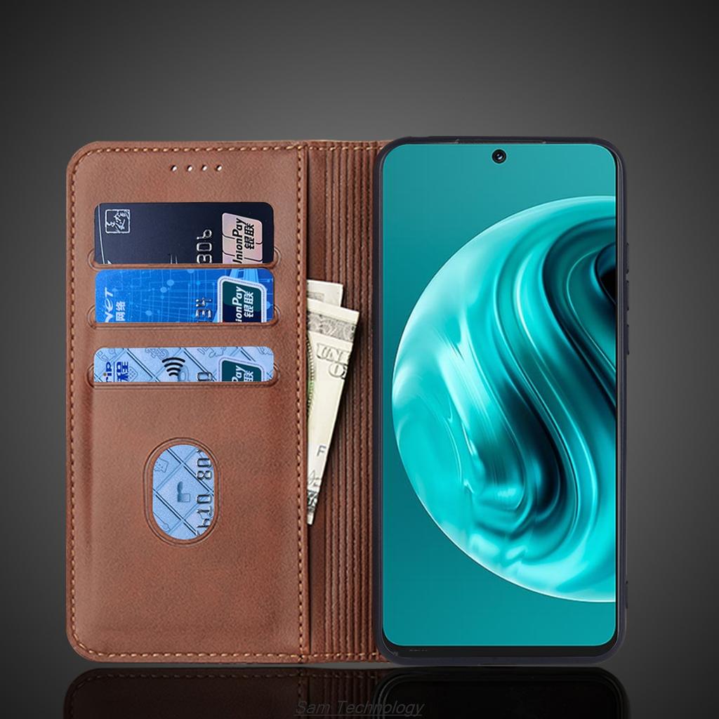 Magnetische Anziehungskraft Ledertasche für Huawei Nova 13i / Nova13i Holster Flip Cover Case Nova 13i Brieftasche Handytaschen Fundas Coque