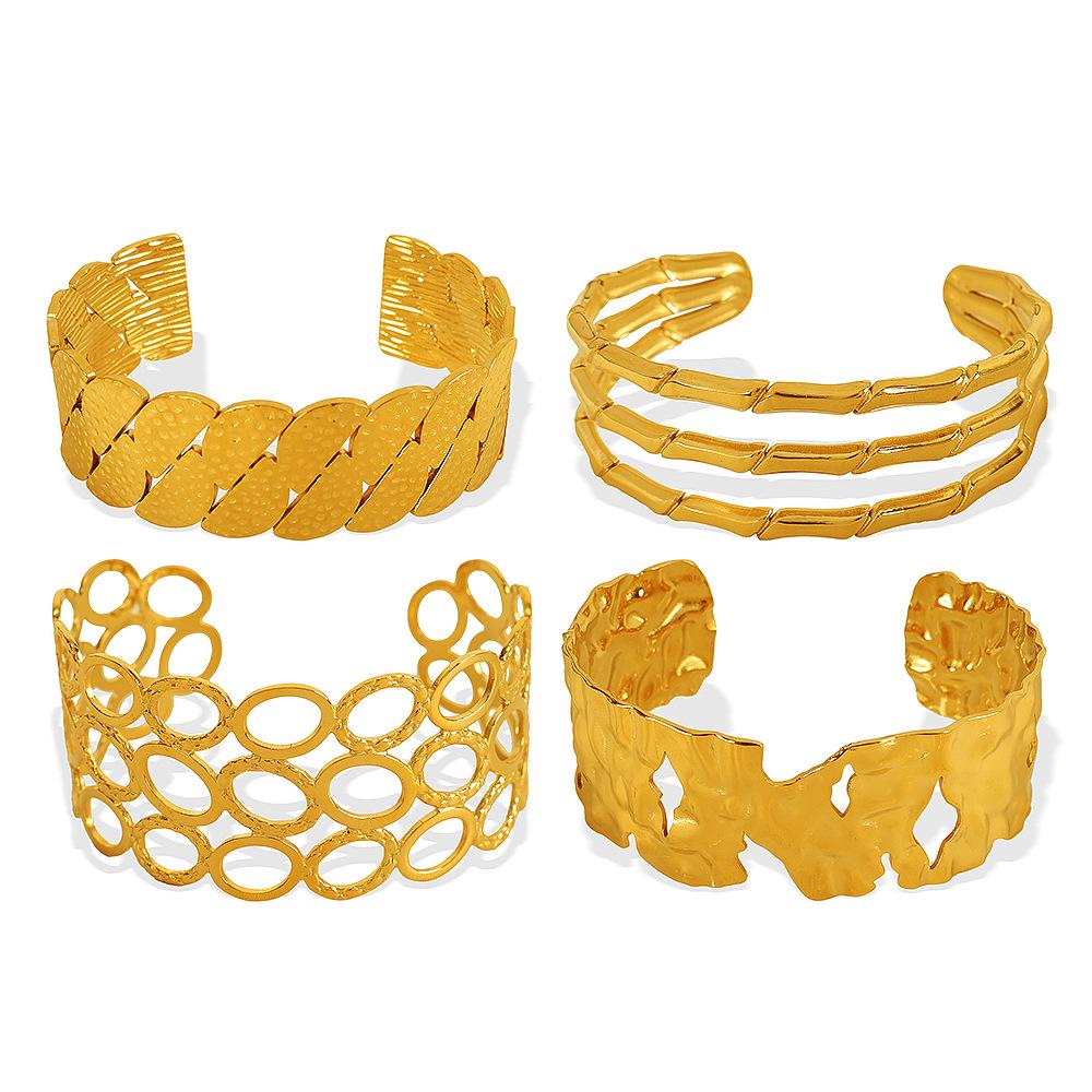 Bracelet Elegant Fashion Gold-Plated Hollow Bamboo Bracelet Retro Fashion Personality