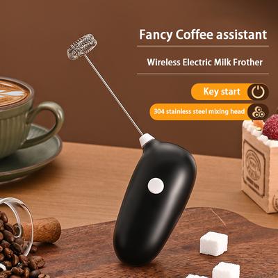 1PC Milk Frother Handheld Egg Beater Coffee Milk Cappuccino Mixer Electric Wireless Whisk Kitchen Mixer Stirrer