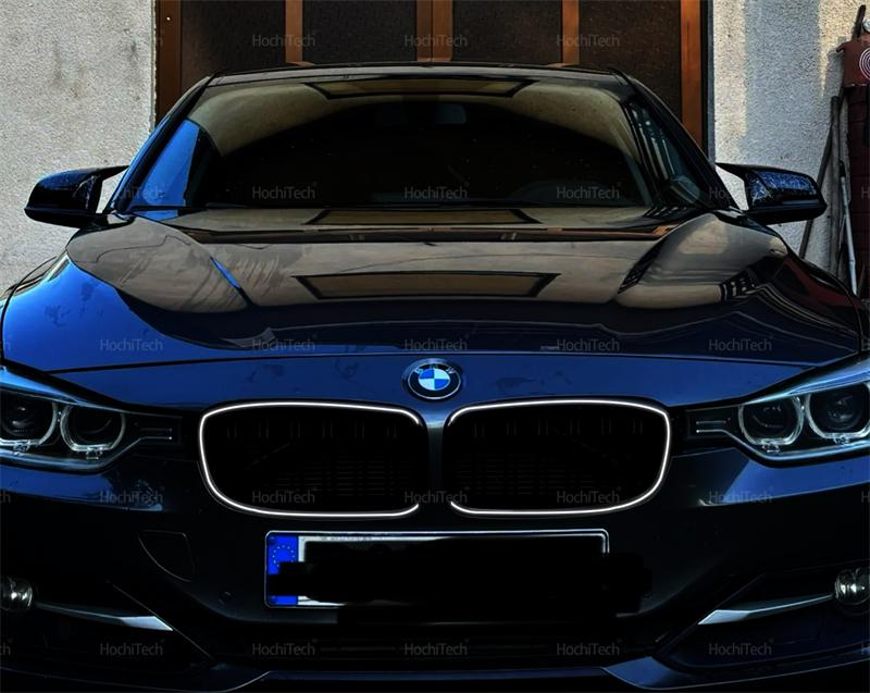LED Light Front Bumper Racing Grille Grill For BMW 3 Series F30 F31 320i 330i 335i 2012-2019 1 Pair Gloss Black Kidney Grills
