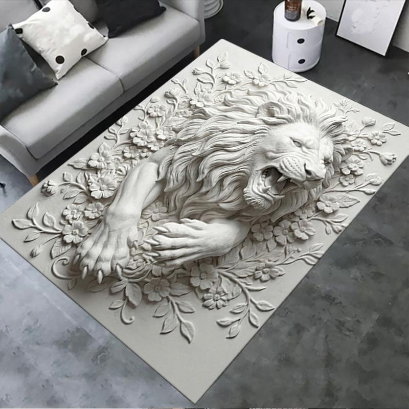 

2025 New Lion Animal Carpet Rug for Living Room Bedroom Home Sofa Decoration,Kids play Non-slip Floor Mat72 40x60cm( 15x23in )