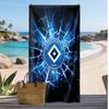 Hamburger SV Football Print Beach Towel, Large Soft Quick Dry Towel for Beach Camping Swimming