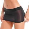 Damen Strand Überwurf Minirock Halb Transparentes Design Einfarbiger Colorblock Niedrige Taille Bleistiftrock