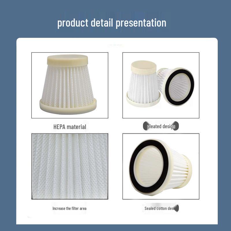 Univerzální HEPA filtr pro vysavač Mi Xiaobai: Omyvatelný filtrační prvek a síťka jako příslušenství.