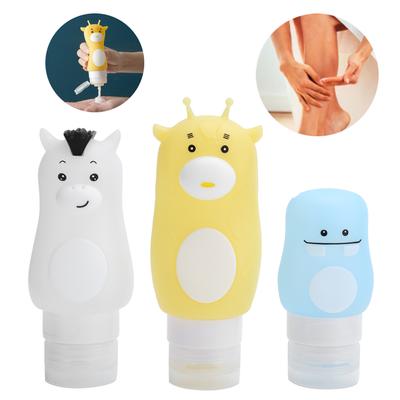 Refillable Bottle Cartoon Animal Squeeze Bottle Lotion Travel Bottle Empty Cosmetic Container