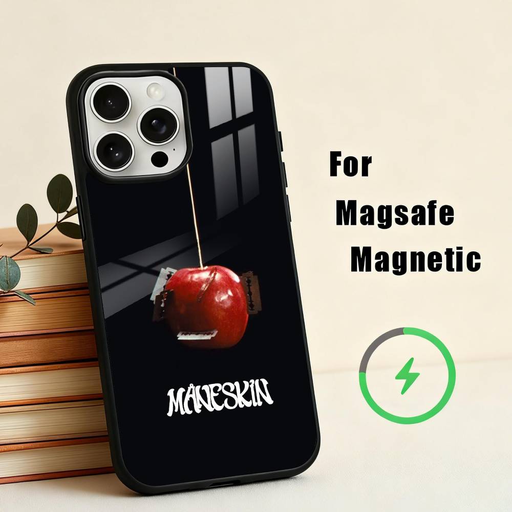 M-Maneskin-N D-Damiano David  Phone Case For iPhone17,16,15,14,13,12,11 Plus,For Magnetic Wireless Charge Cover