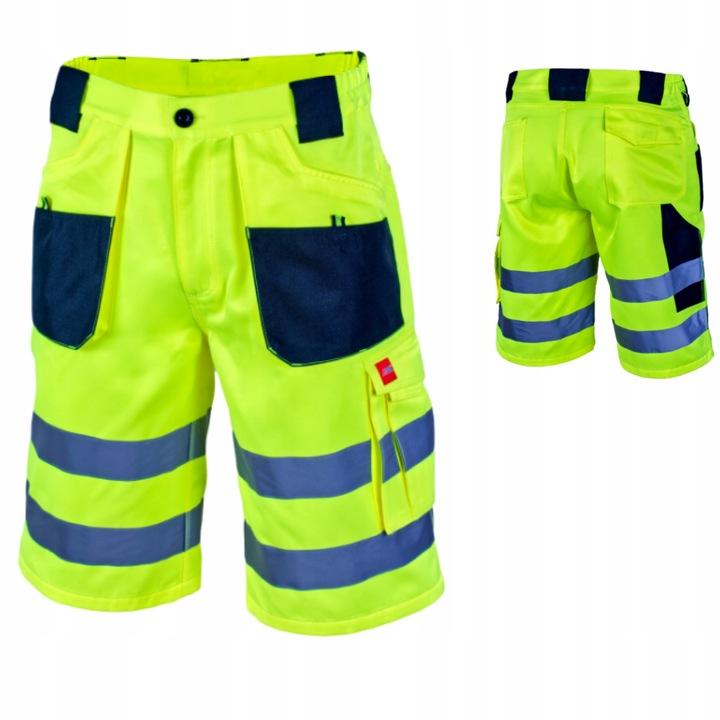 Reflektierende Arbeitsshorts für Herren, Warnshorts Gr. 48