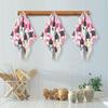 Kitchen Cloth Japanese Style Pattern Pink Doll Design Floral Wiping Absorbent Quick-drying Stain Removal Dishcloth Set 6 Stylish Cleaning Household
