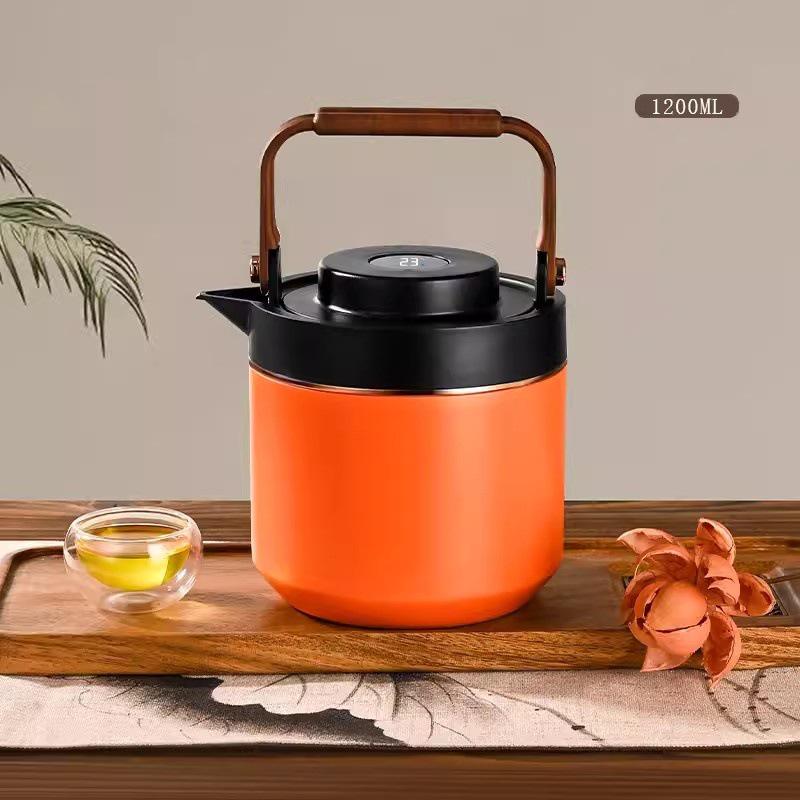 316 Stainless Steel Tea Stewing Pot with Lifting Handle - Temperature Control & Water Separation