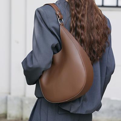 Valódi bőrből készült Half Moon válltáskák nőknek Trend Designer Crossbody pénztárcák Női kézitáskák